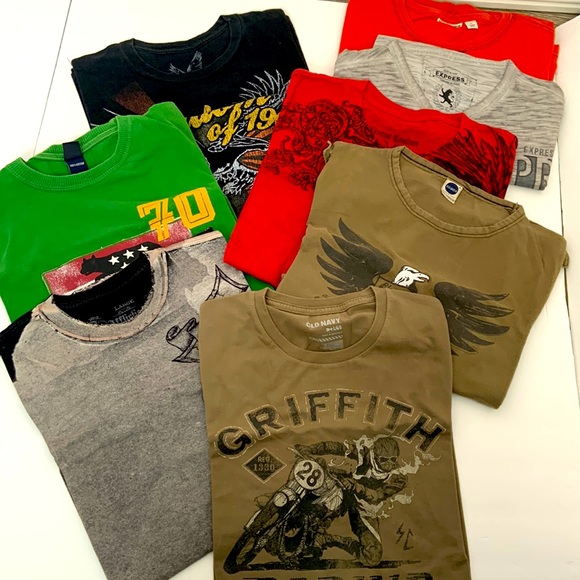 Express Other - Lot of 8 Men’s Novelty t- shirts- 8 shirts in the lot